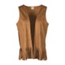 Gilet - bruin - maat S/M