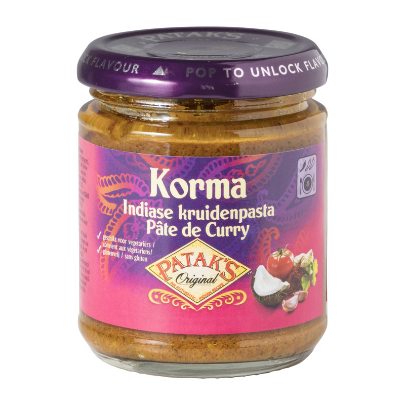 Korma Indiase kruidenpasta - Patak&apos;s - 165 g