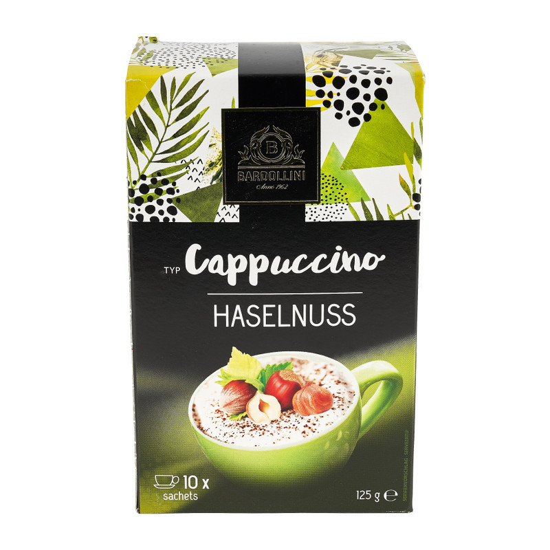 Bardollini cappuccino - hazelnoot - 10 zakjes