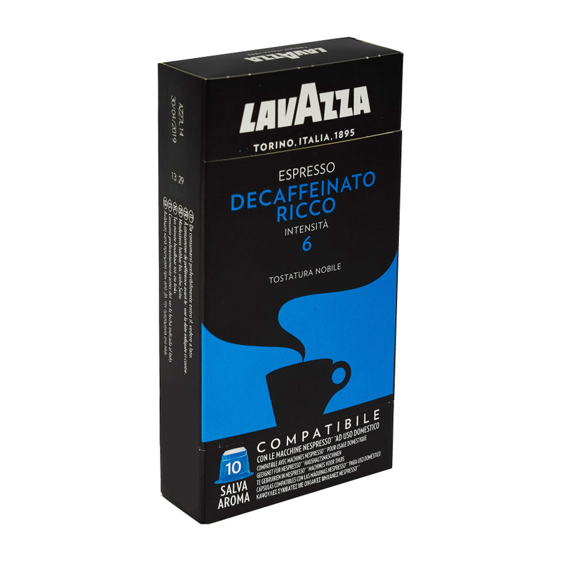 Lavazza espresso decaffeinato ricco - 10 cups