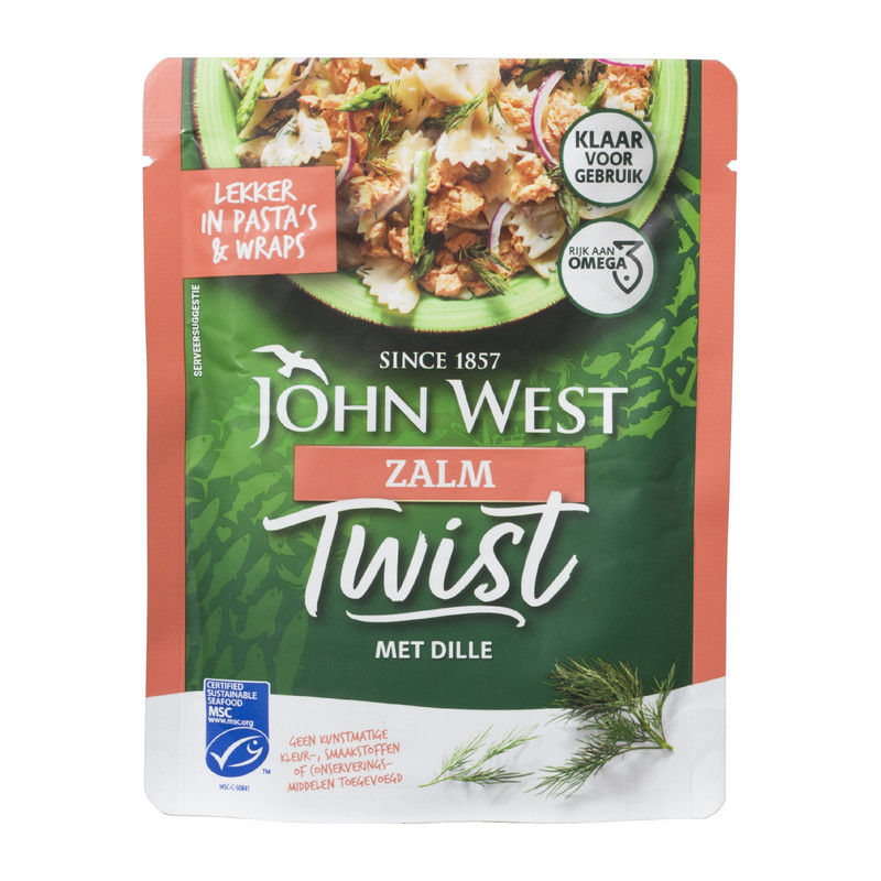 John West zalm twist - dille - 85 g