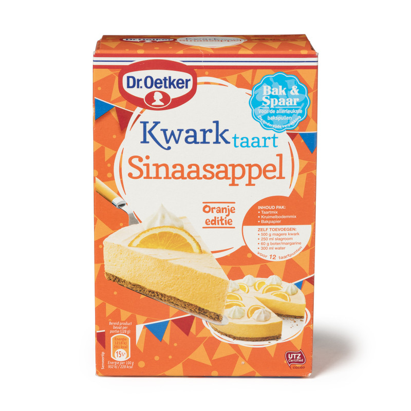 Dr Oetker kwarktaart - sinaasappel oranje editie - 420 g