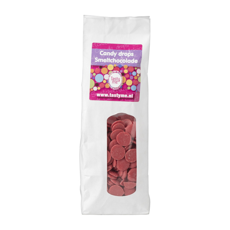 Candy Melts - Drops Roze 330g. Smeltchocolade. Tasty Me.