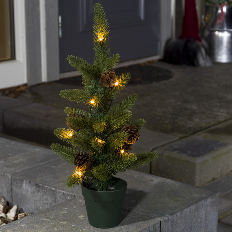 LED kerstboom in pot - 45 cm