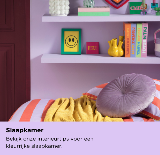 kleurrijke slaapkamer